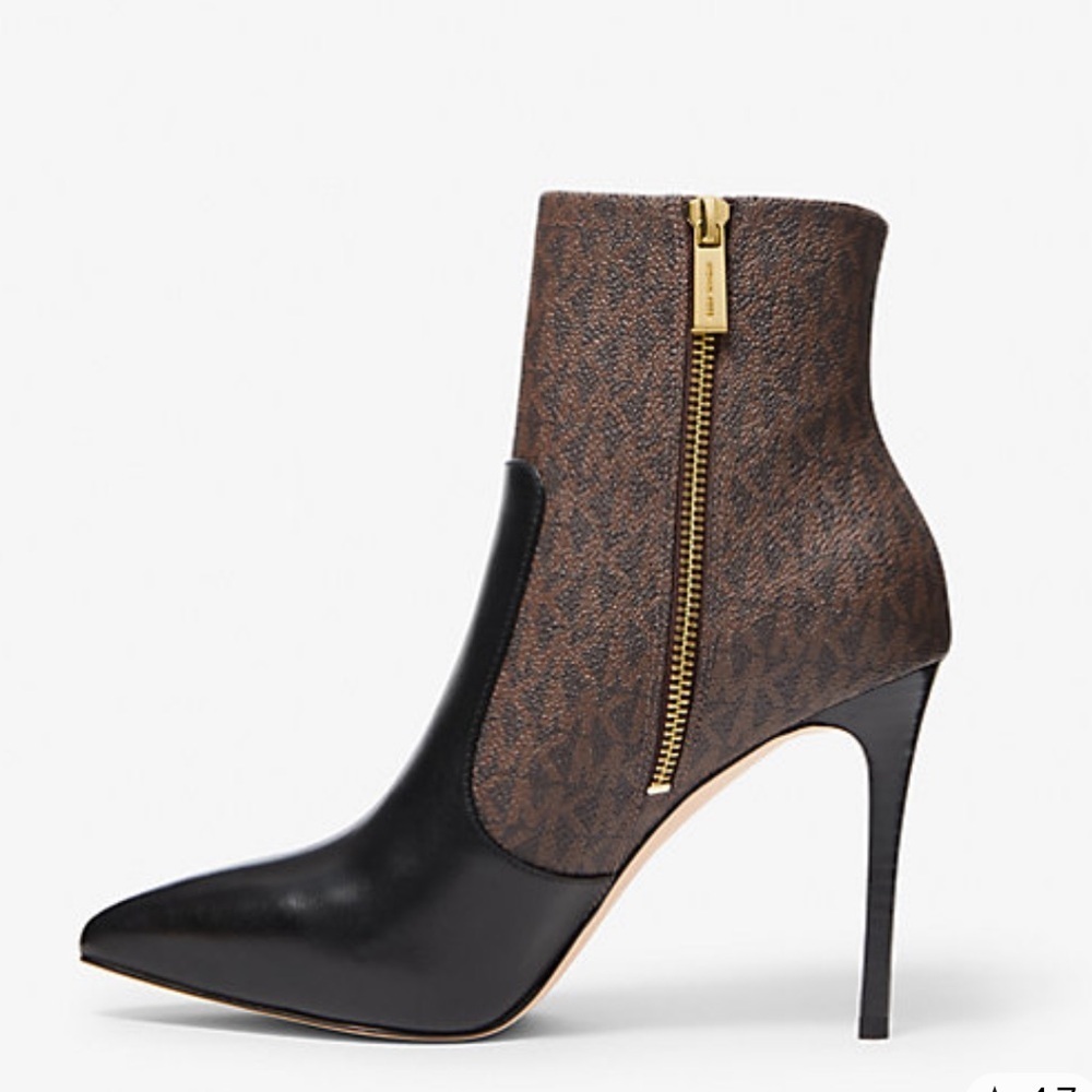 MICHAEL MICHAEL KORS
Rue stiletto Logo and Leather boot 9.5 - Picture 2 of 11